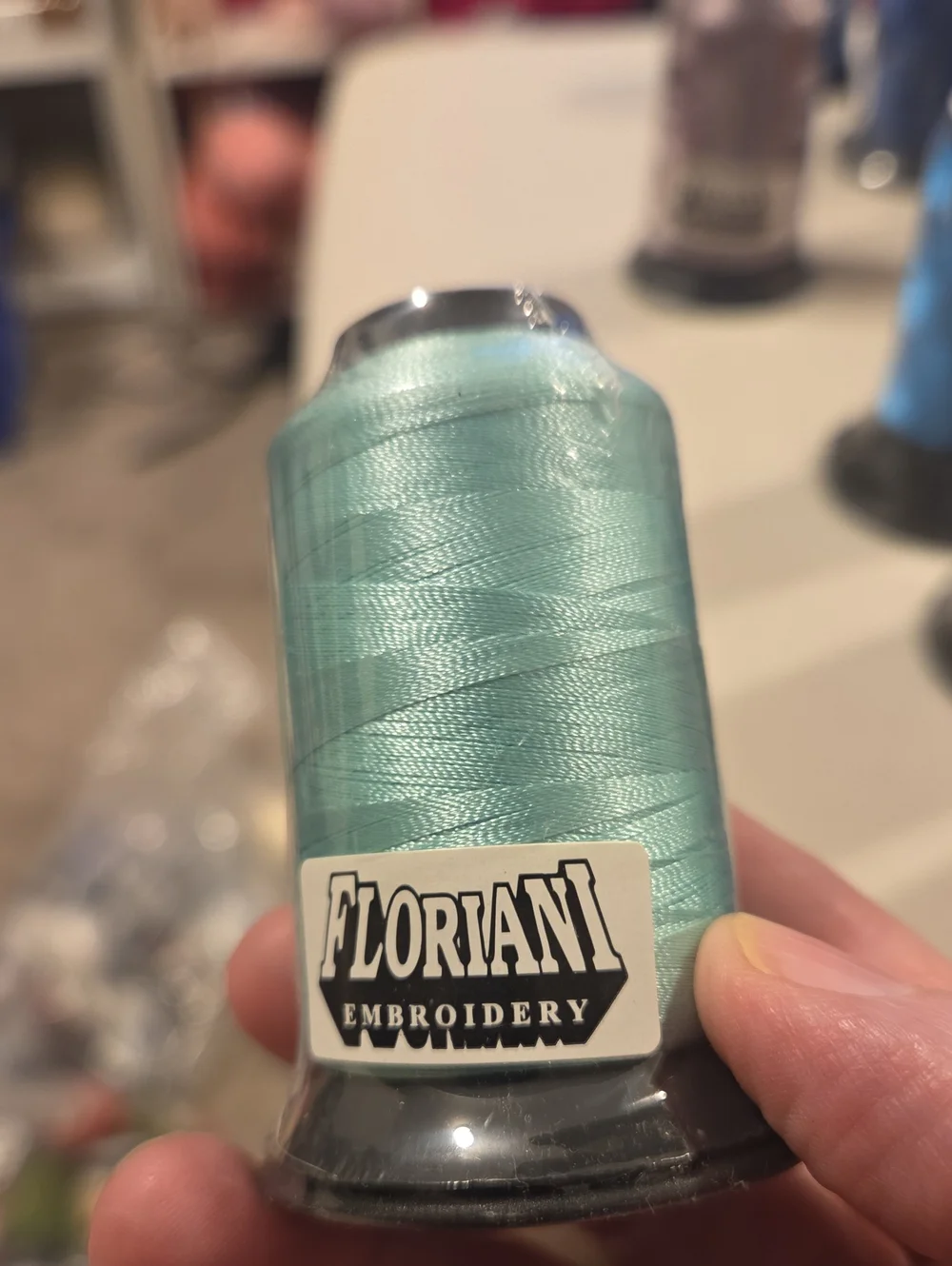 5 New FLORIANI Embroidery Threads Seperate Colors Blues & Purples